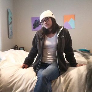 The North Face Denali zip up coat